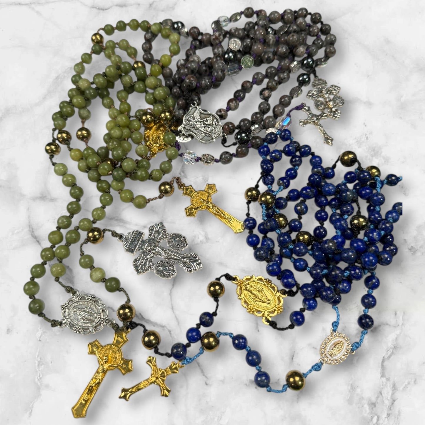 Custom Couples' Rosaries (Set with 2 Rosaries)