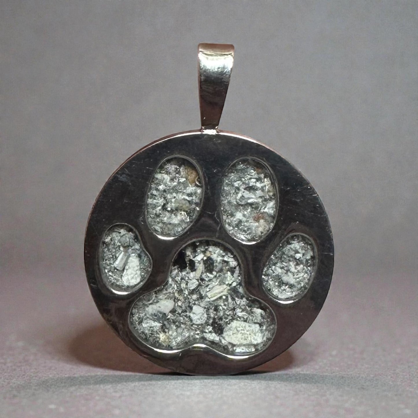 Paw Print Memorial Ashes Pendant