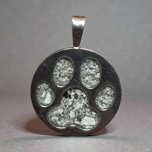 Paw Print Memorial Ashes Pendant